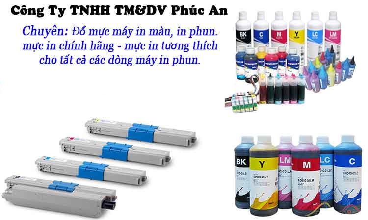 đổ mực máy in màu